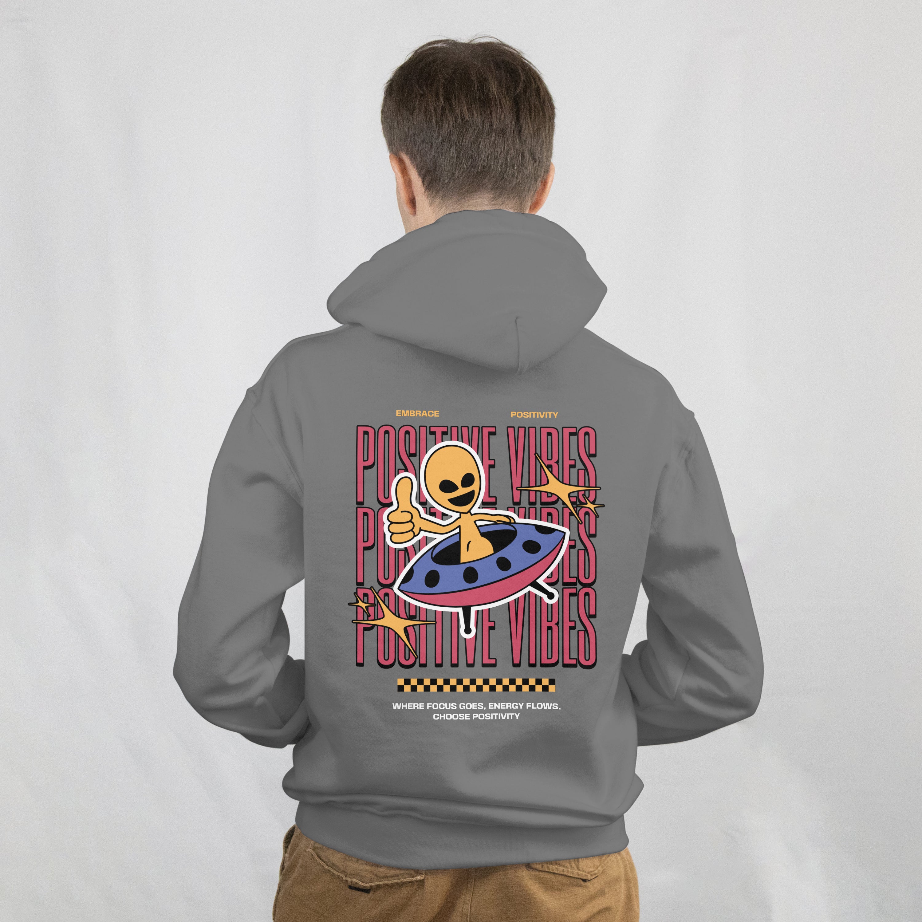 Positive Vibes Oversized Hoodie